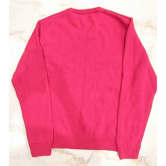 Chaps Mens Red Long Sleeve Original Classic-Fit Crewneck Solid Sweater Large - Picture 2 of 6